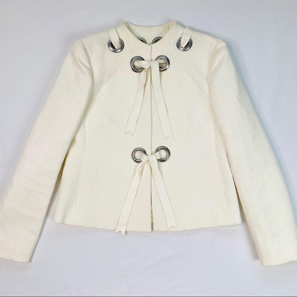 Chloé Grommet Collar Jacket | Natural